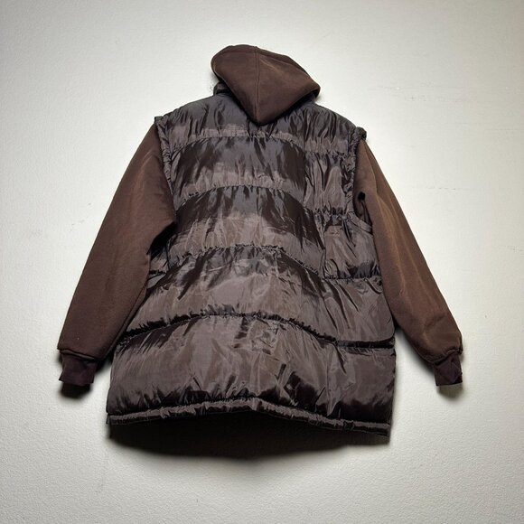 VTG Chereskin Hooded Coat Jacket Men XL Outerwear Puffer Brown Winter Insulated - Picture 2 of 12